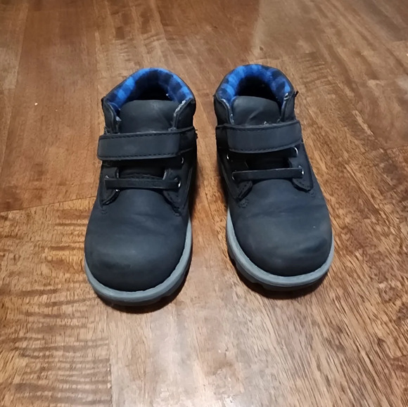 Granimals toddler ankle boots blue plaid size 6 - Picture 1 of 4